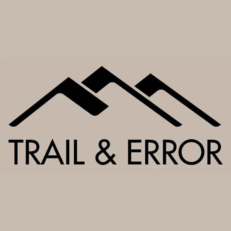 TRAIL & ERROR Logo Black