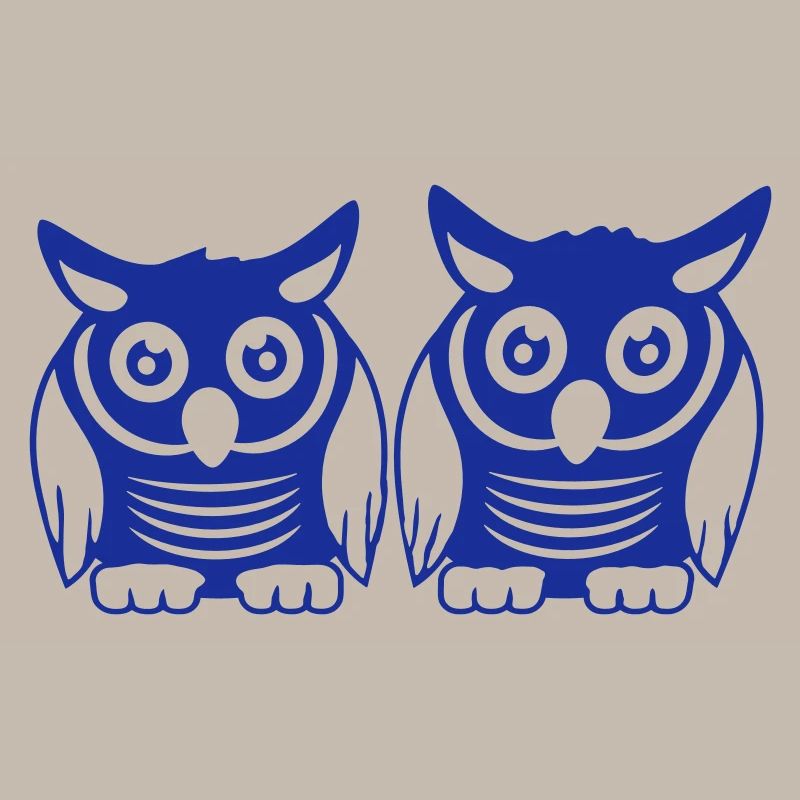 2 Owls Team Bird Friends Two Barn Owls Crew