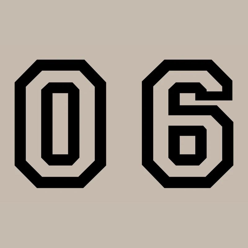 nombre - 06 - zéro six