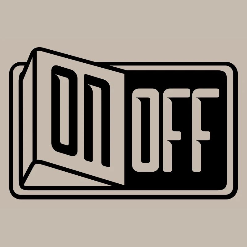 turn off off on switch button switch on