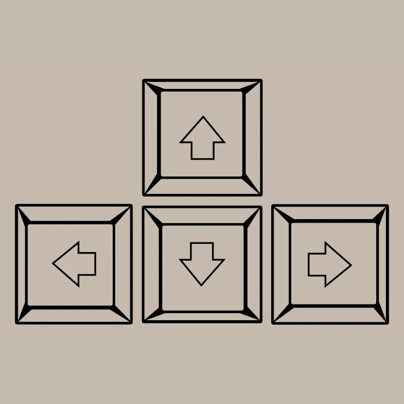 Up Down Left Right Keyboard Buttons (Keys)
