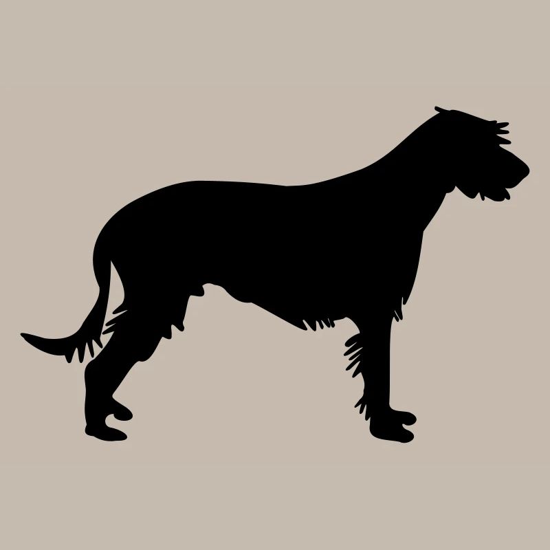 Irish wolfhound silhouette vector