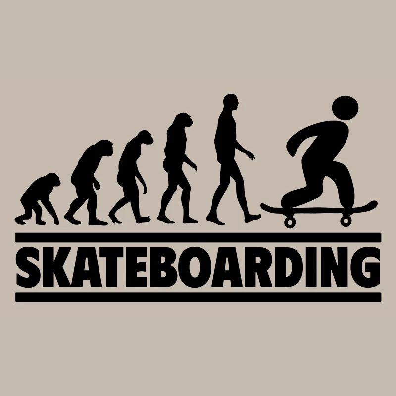 Skateboarding evolution: From human to skater