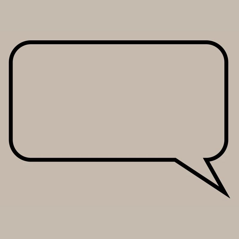 Sprechblase // Comic // Spruch machen // Aussage