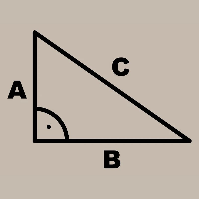 Symbole - triangle - Math à angle droit