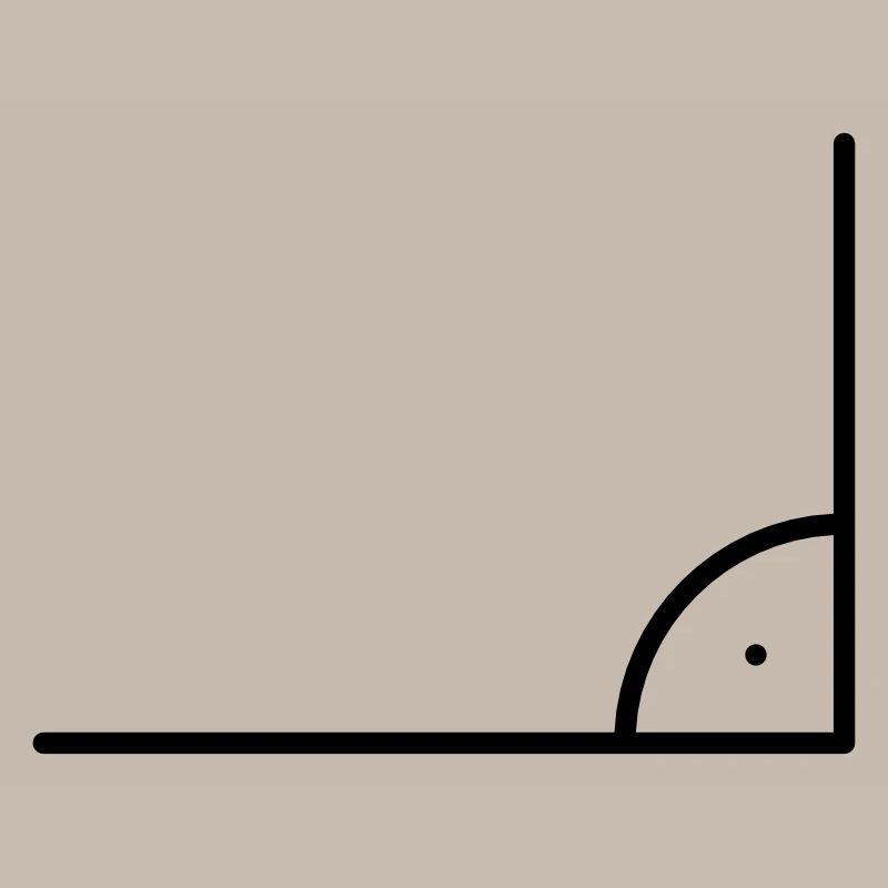Icône de mathématiques - angle droit