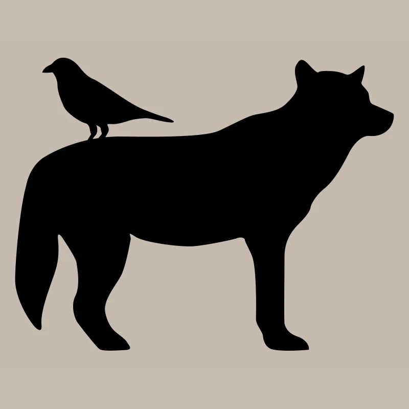Wolf und Rabe