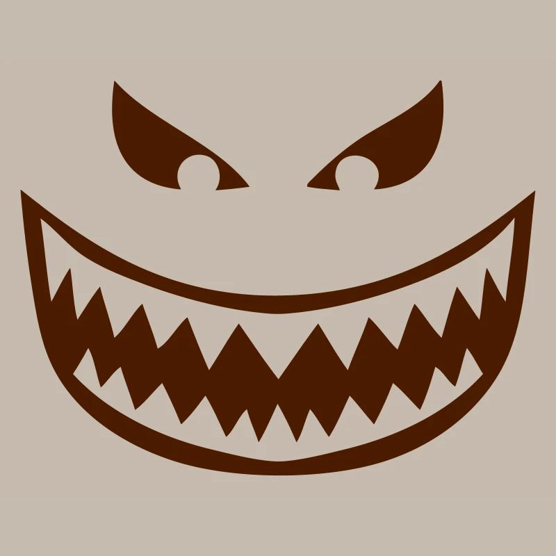 dent feroce mechant smiley 1612