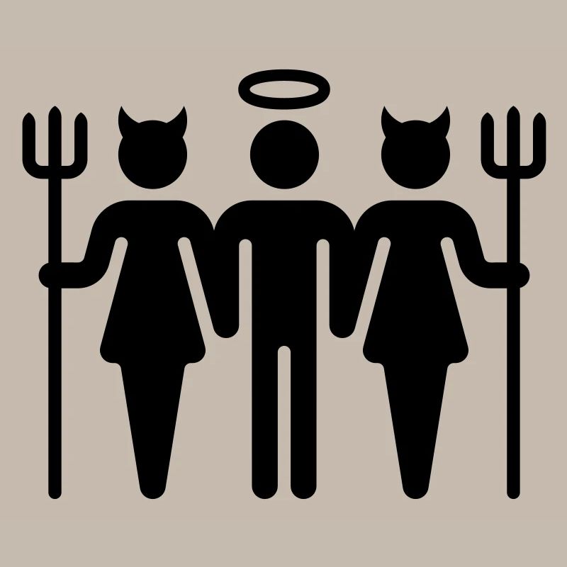 Teufel-Engel-Teufel / Devil-Cherub-Devil (M)