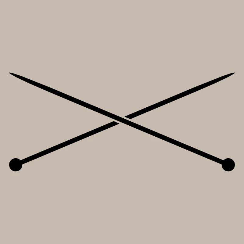 Knitting needles sewing needles design