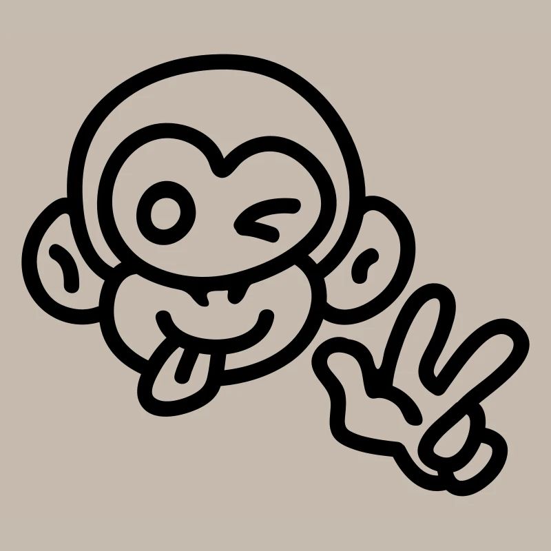 Singe cool - ligne