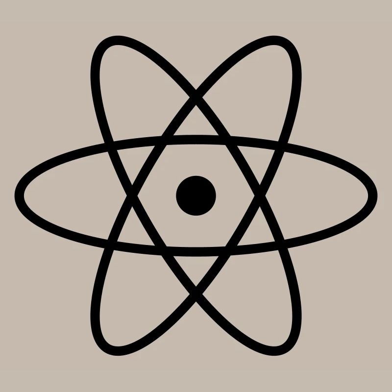 Atom Symbol Idee Geschenk Zeichen Physik