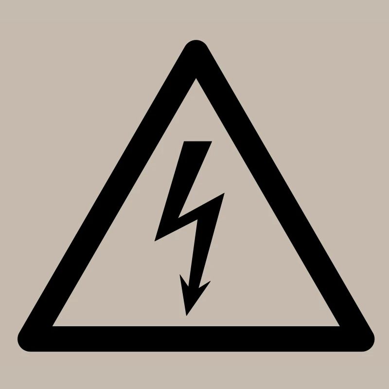 Gefahrensymbol - High Voltage