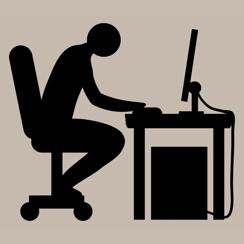 Computer Schreibtisch Nerd