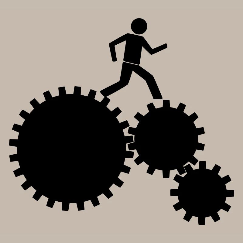 Workers in the clockwork!