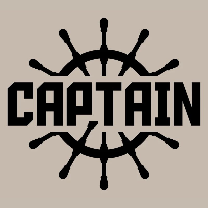 Captain steering wheel logo