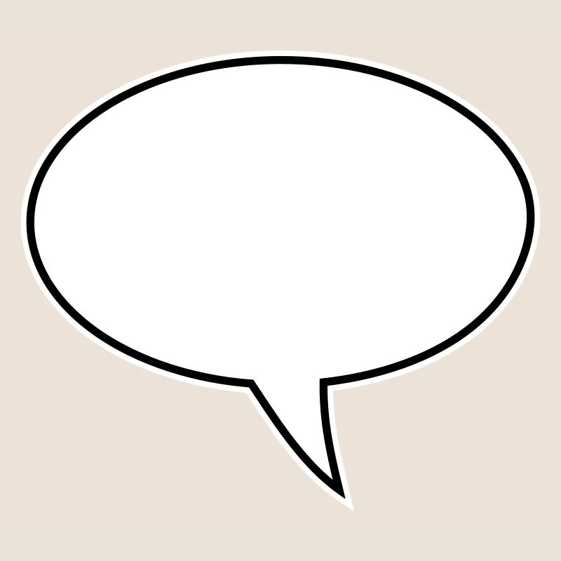 Speech bubble design right
