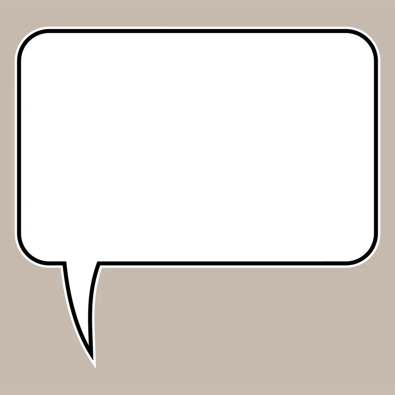 Conception rectangulaire de bulle de dialogue