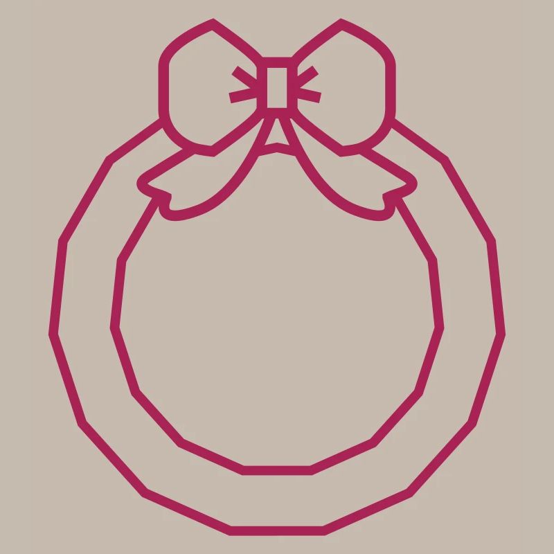 Weihnachtskranz Band Symbol