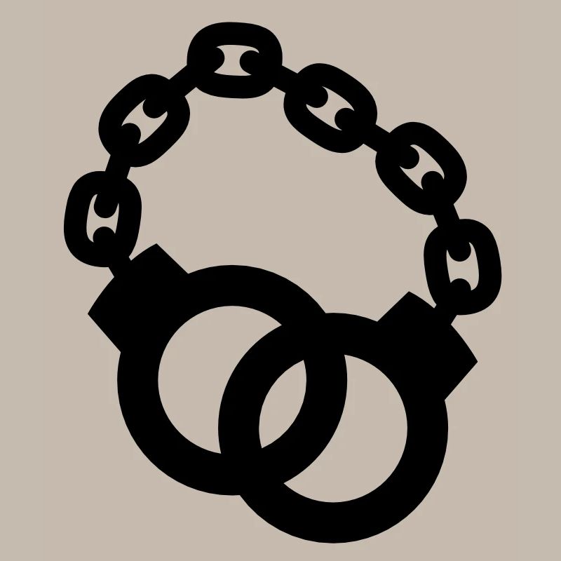 Handschellen zusammen Polizist oder Dame gesperrt