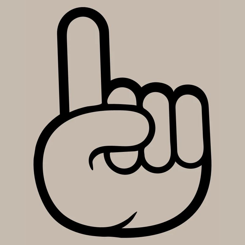 Finger smart view hand glove comic cartoon
