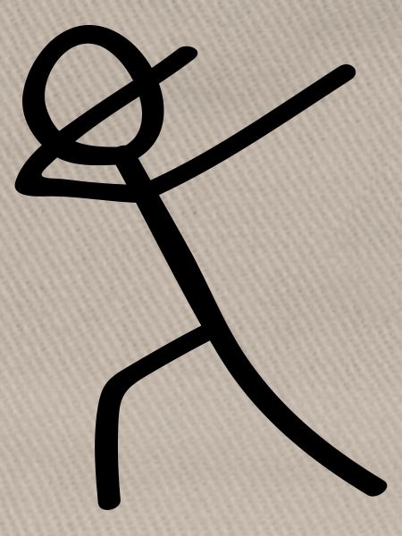 dabbing man