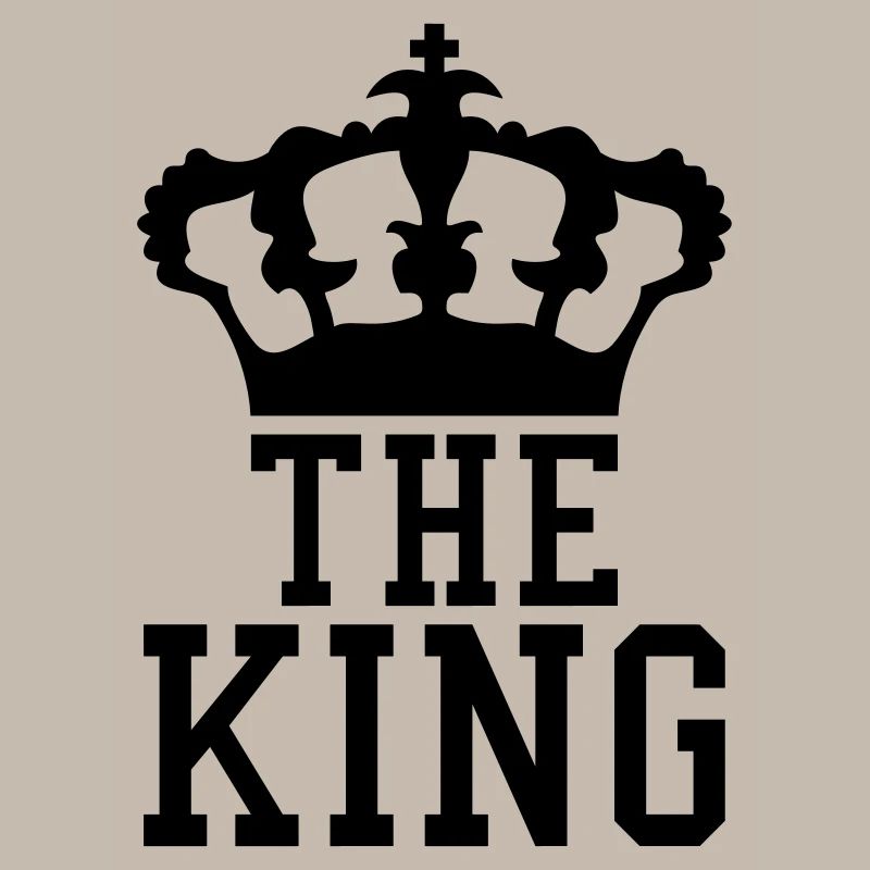 La conception de la couronne du roi textlogo refro