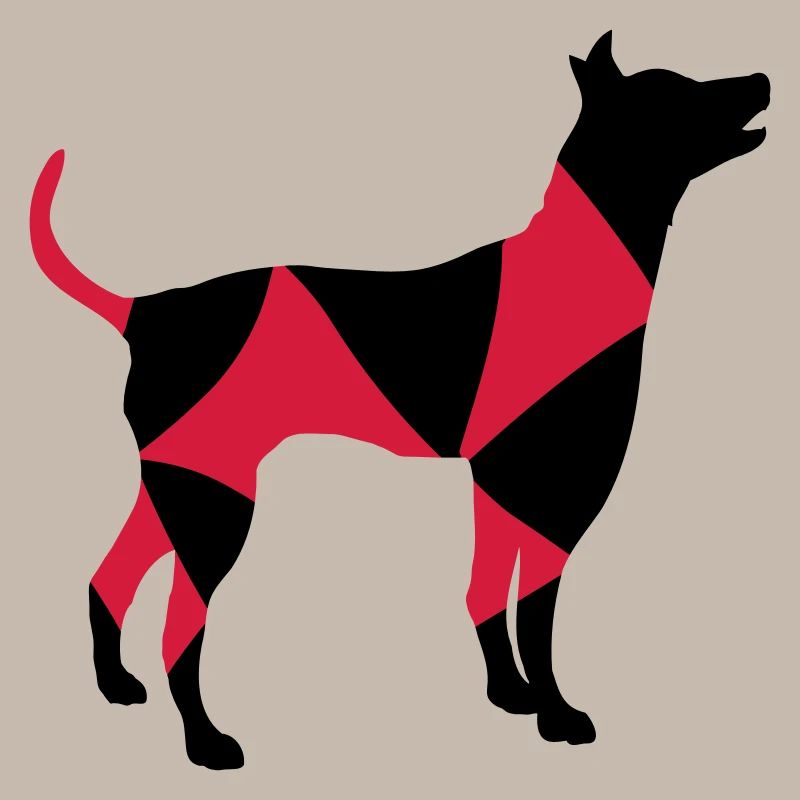 Big Dog Silhouette Cool Pattern