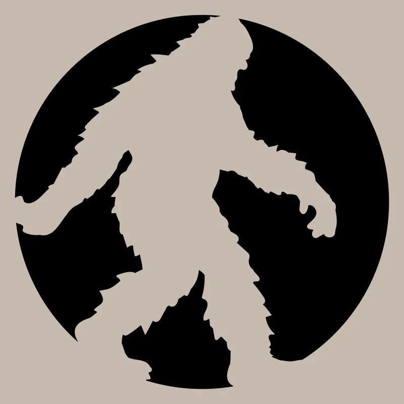 kreis rund logo gehender laufender seitlich bigfoo
