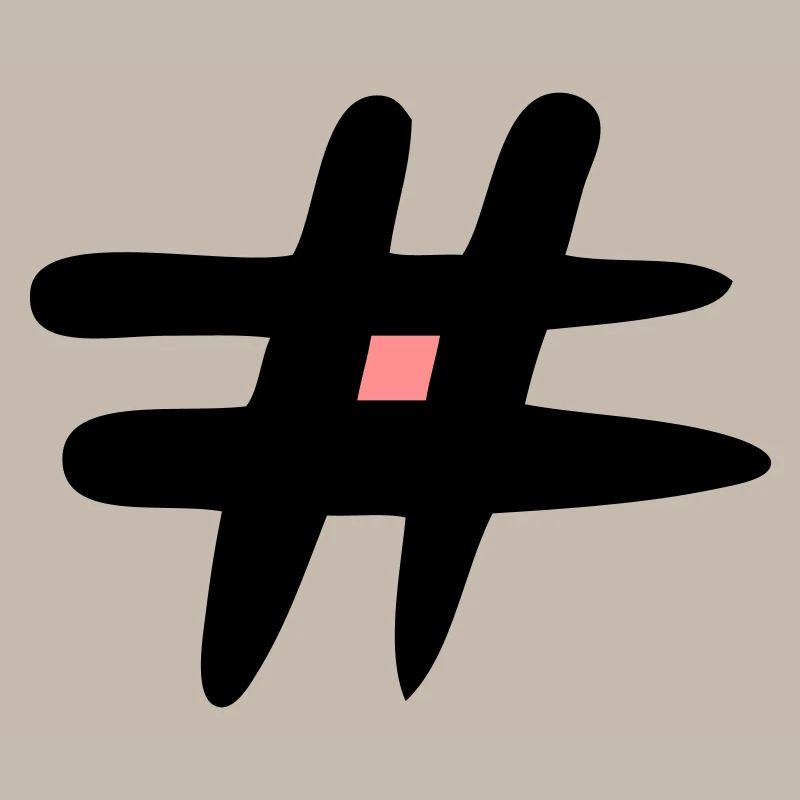 Raute Zeichen. # Symbol. Satzzeichen. Webzeichen.