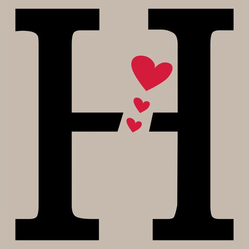 Großbuchstabe H mit Herzen