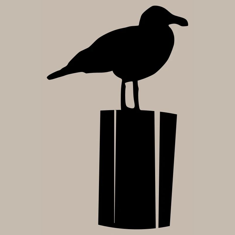 Möwe sitzend
