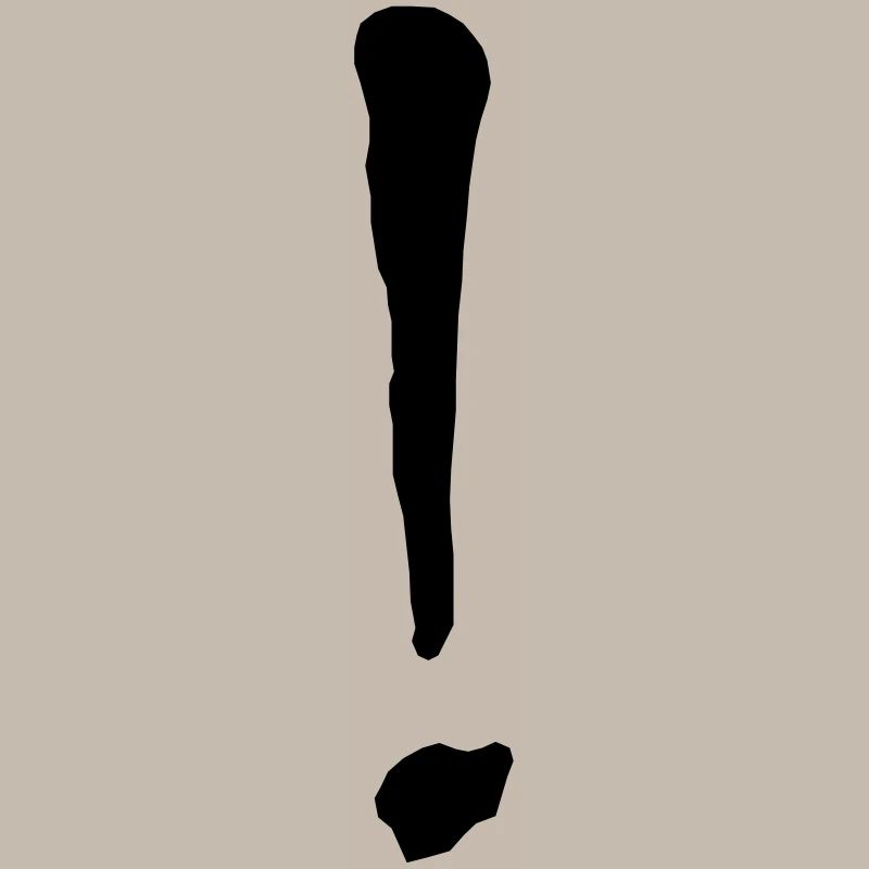 Point d’exclamation / Point d’exclamation en noir