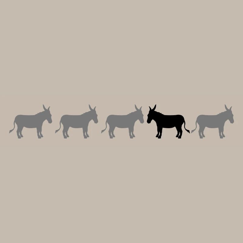 anders be different esel pferd pony klein packesel