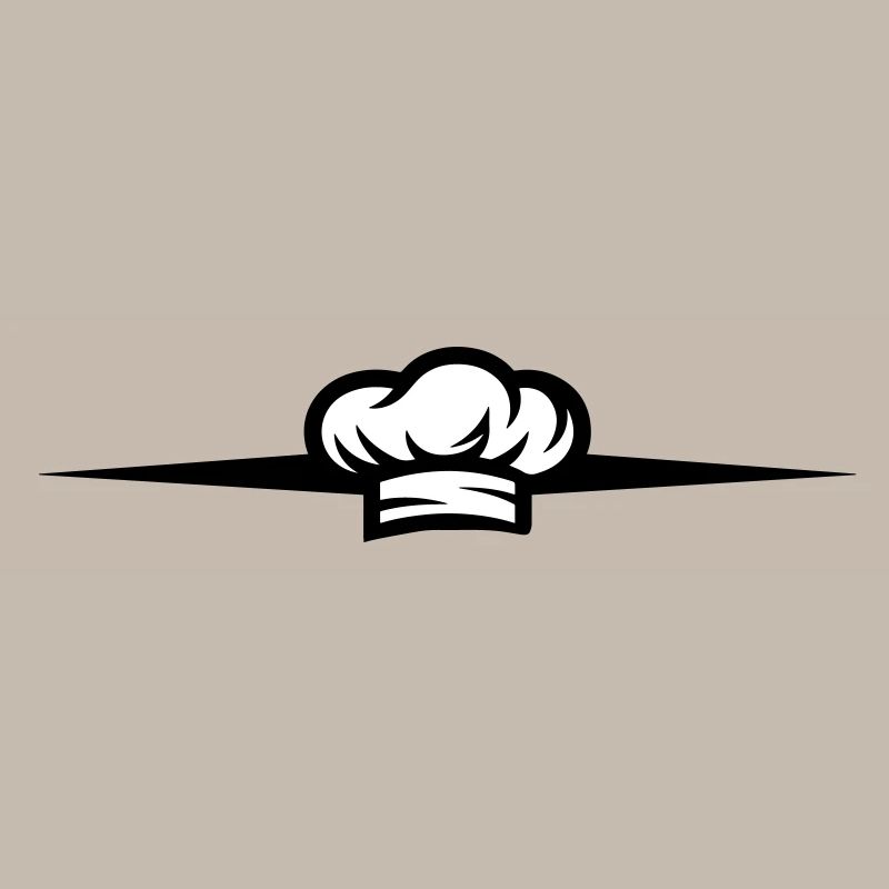 Chef's Hat Symbol Chef Line