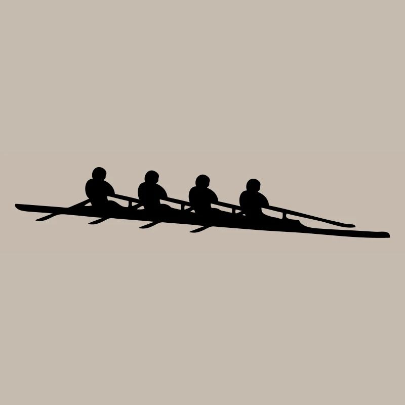 Rudern 4 Quad-Schädel scull Ruderboot