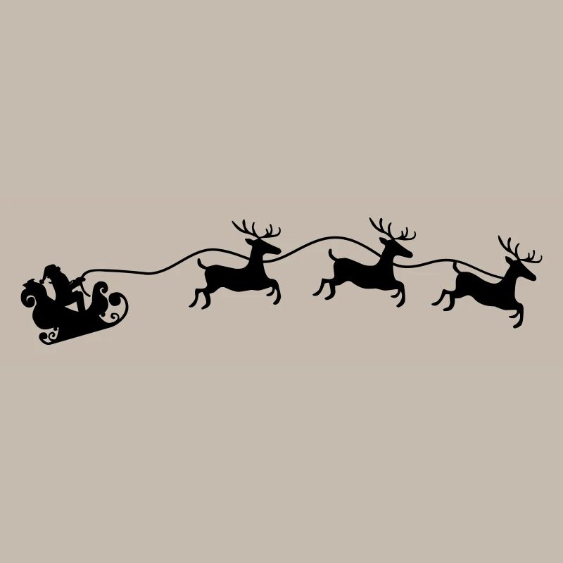 Weihnachtsmann Schlitten