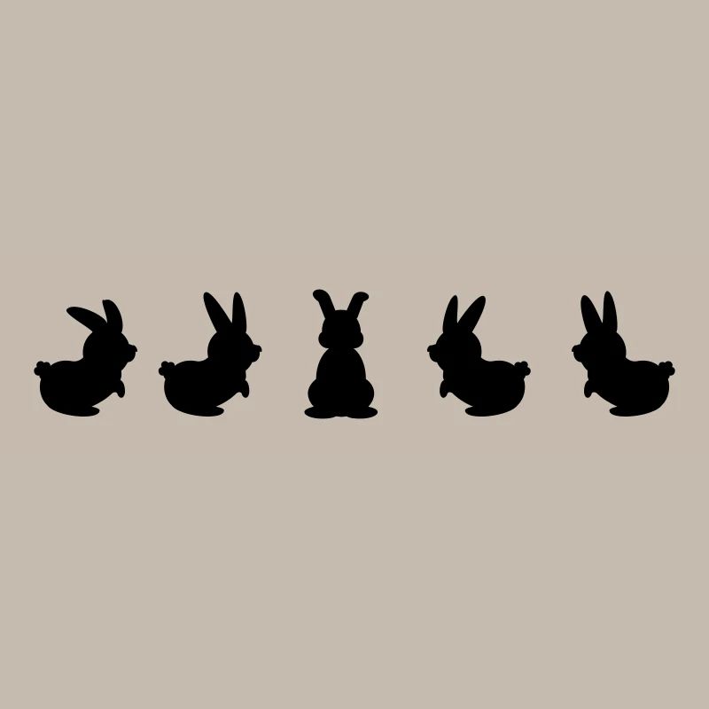 five bunnies (1c)