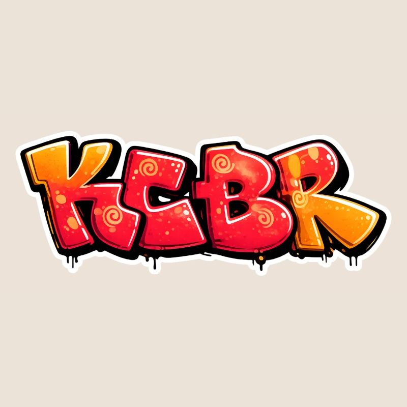 Conception de graffiti Burst KCBR