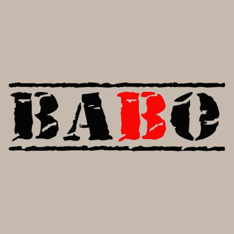 stempel babo schwarz rot