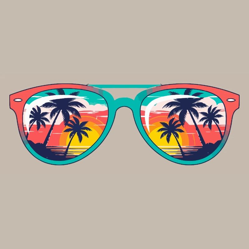 Sunset Palms Sonnenbrille