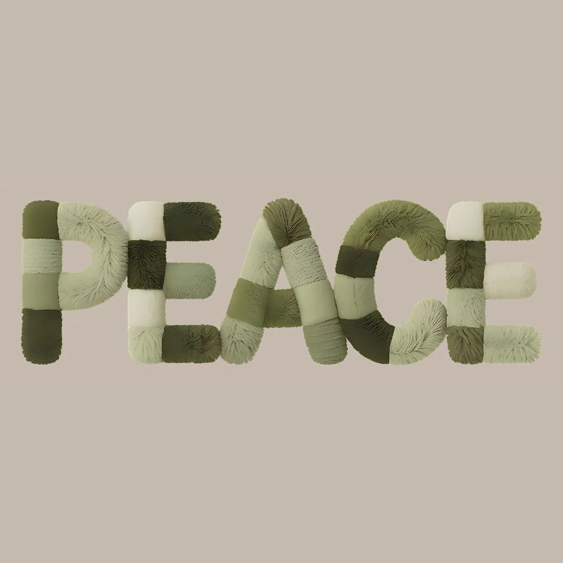 Autocollant Modern Patchwork Peace Style
