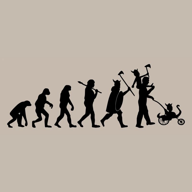 evolution daddy viking