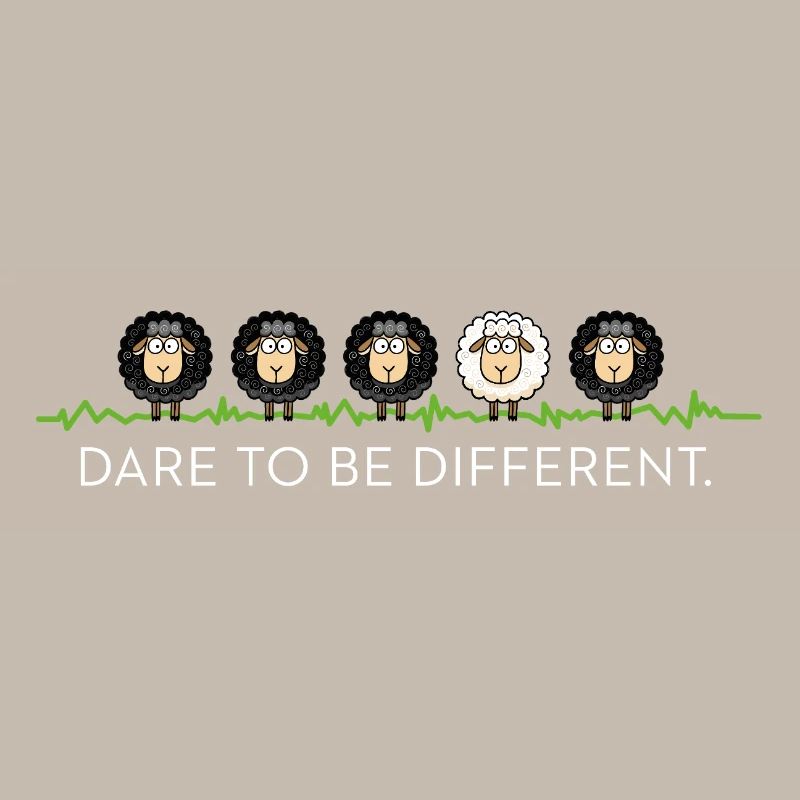 Be Different – Schwarzes Schaf