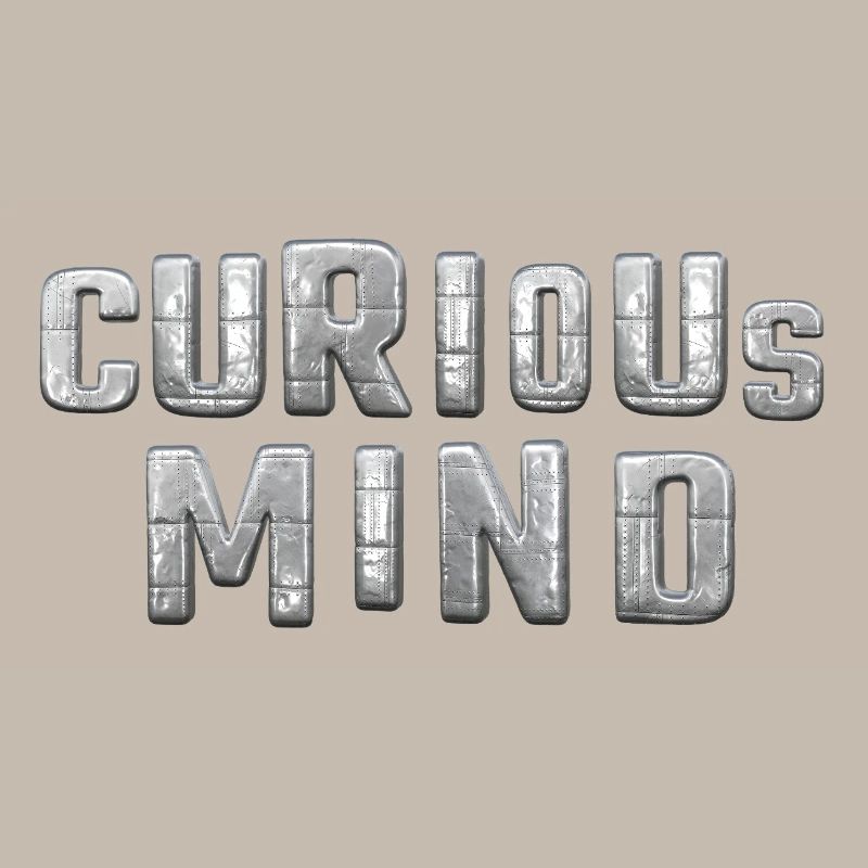 curious Mind metallic 3d