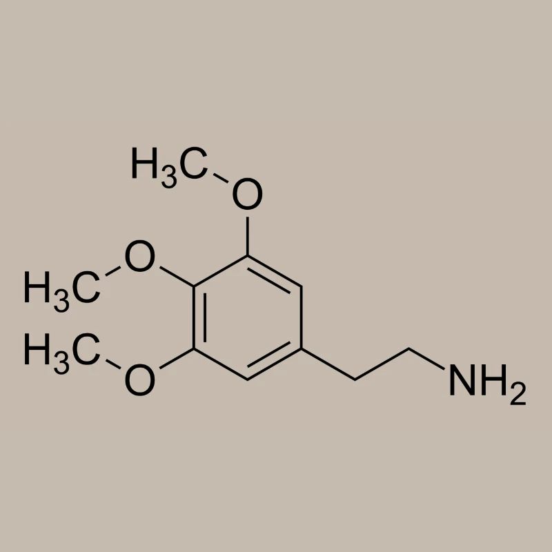 Formule structurale mescaline mescaline