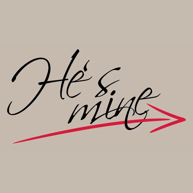Hes mine Arrow Design