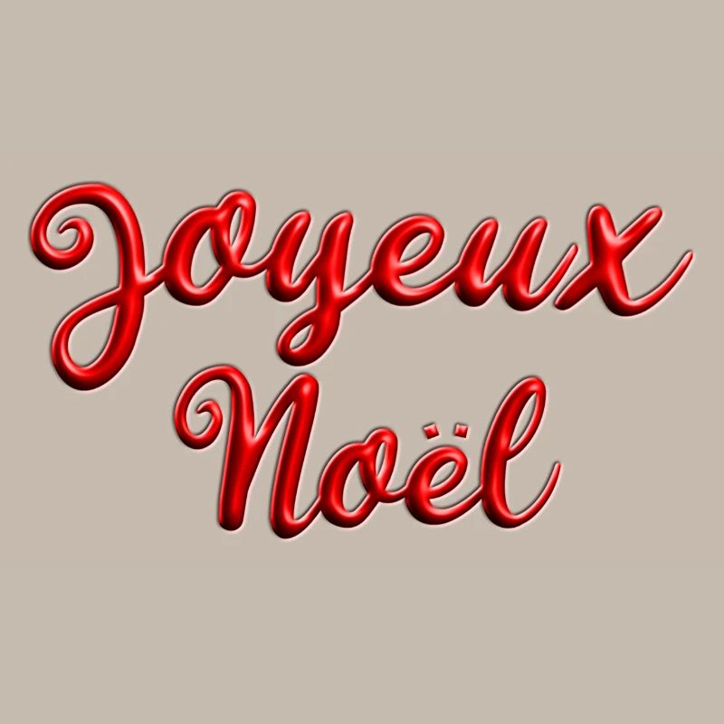Joyeux Noël Script Rouge