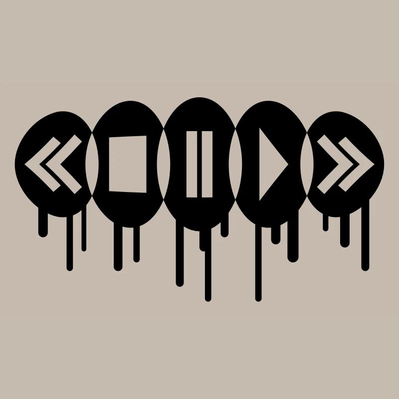 Music Player Graffiti Logo
