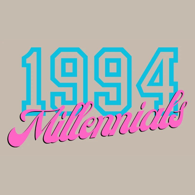 1994 Millennials Rétro Date Design